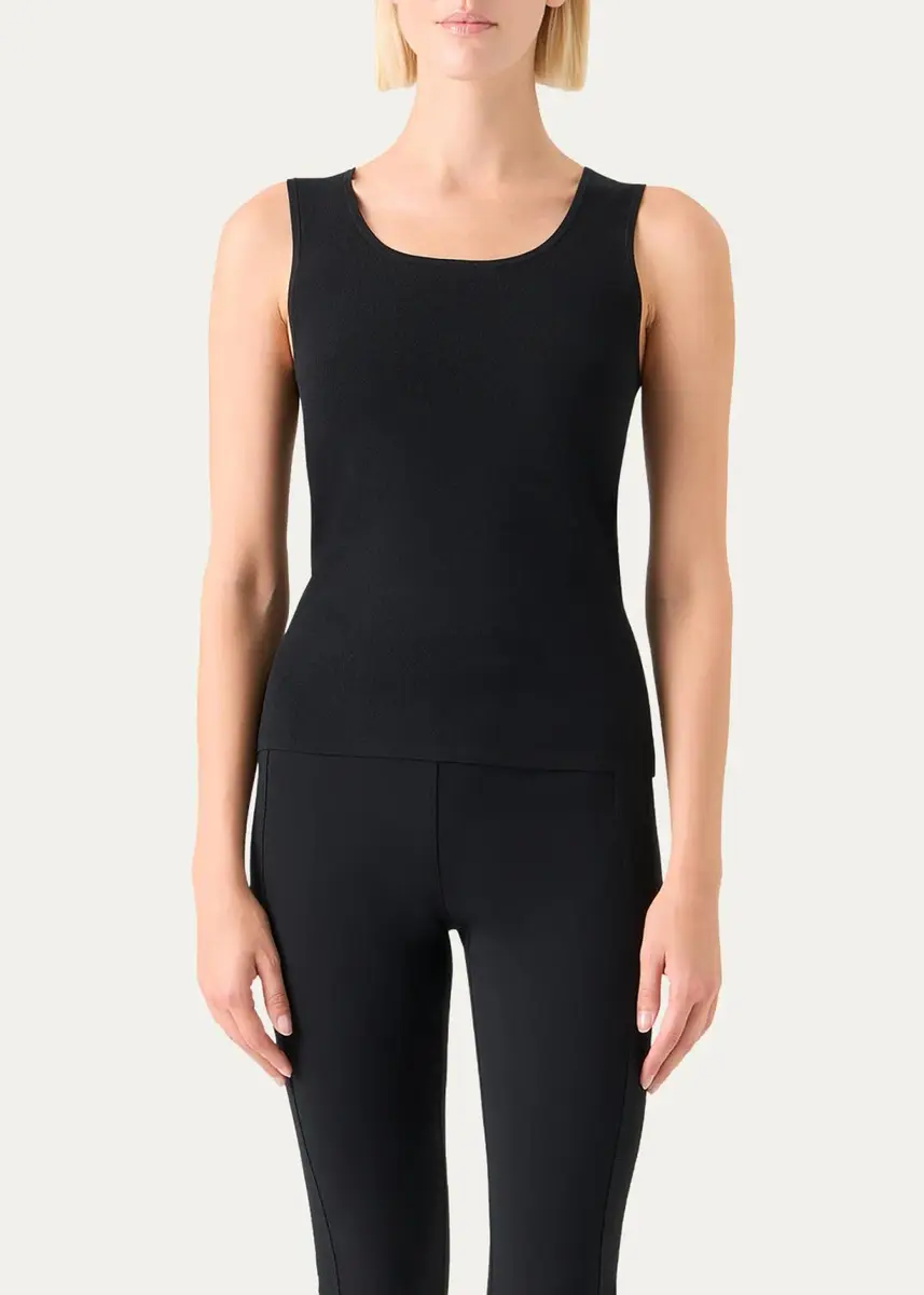 Akris punto Fitted Knit Tank Top | Thumbnail 9