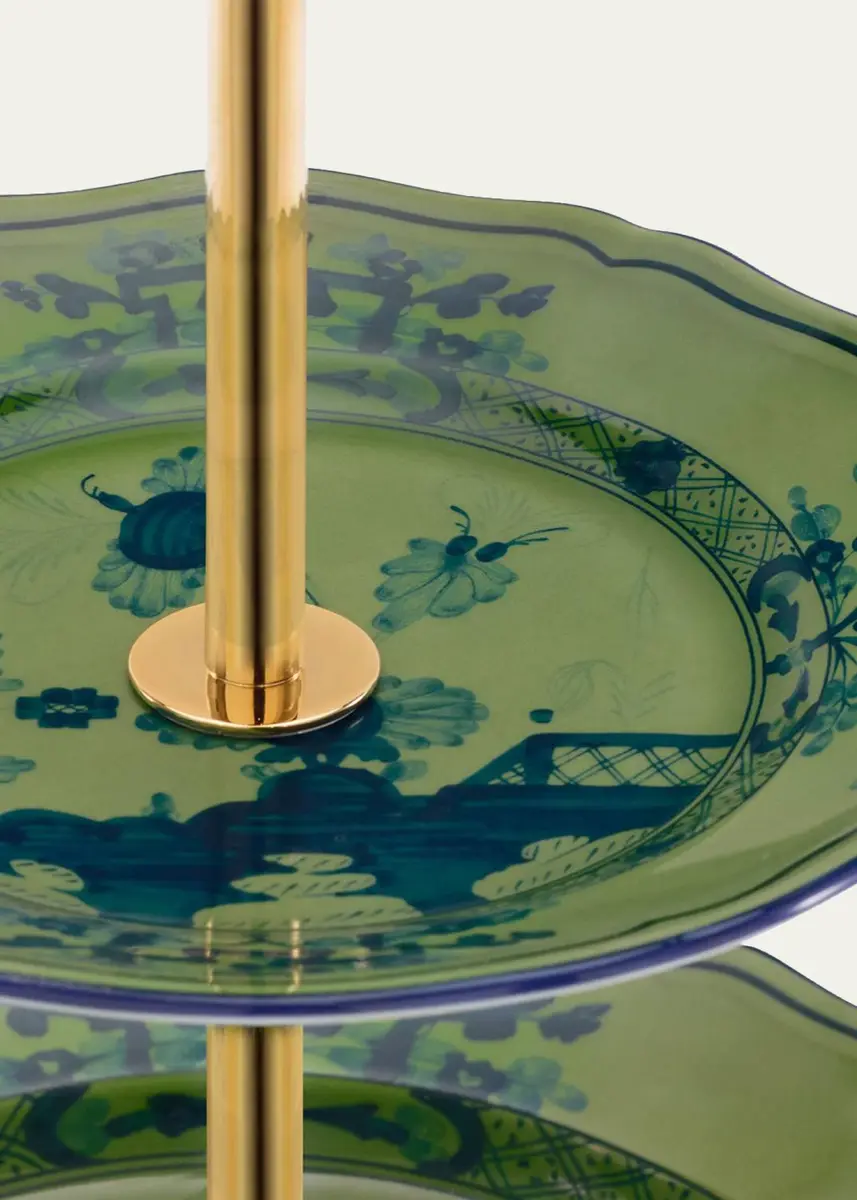 GINORI 1735 Oriente Italiano Malachite 3-Tier Stand | Thumbnail 3