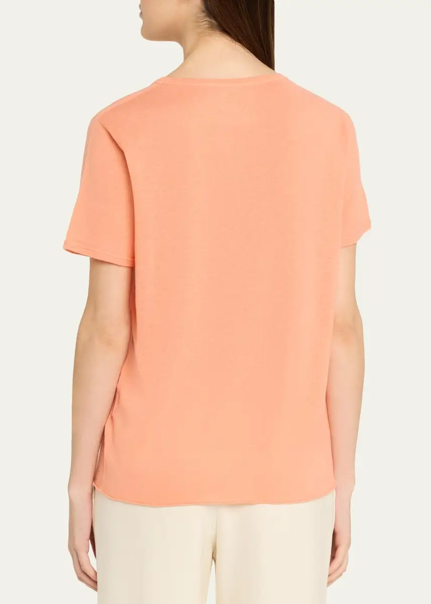 MAJESTIC FILATURES Machine Washable Cashmere Crewneck T-Shirt | Thumbnail 3 MAJESTIC FILATURES Machine Washable Cashmere Crewneck T-Shirt | Thumbnail 3