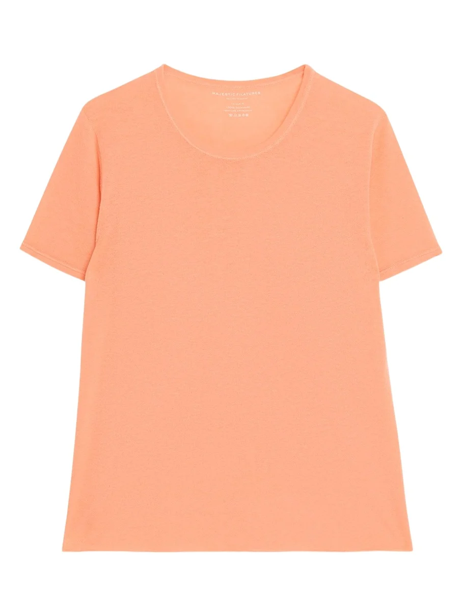 MAJESTIC FILATURES Machine Washable Cashmere Crewneck T-Shirt