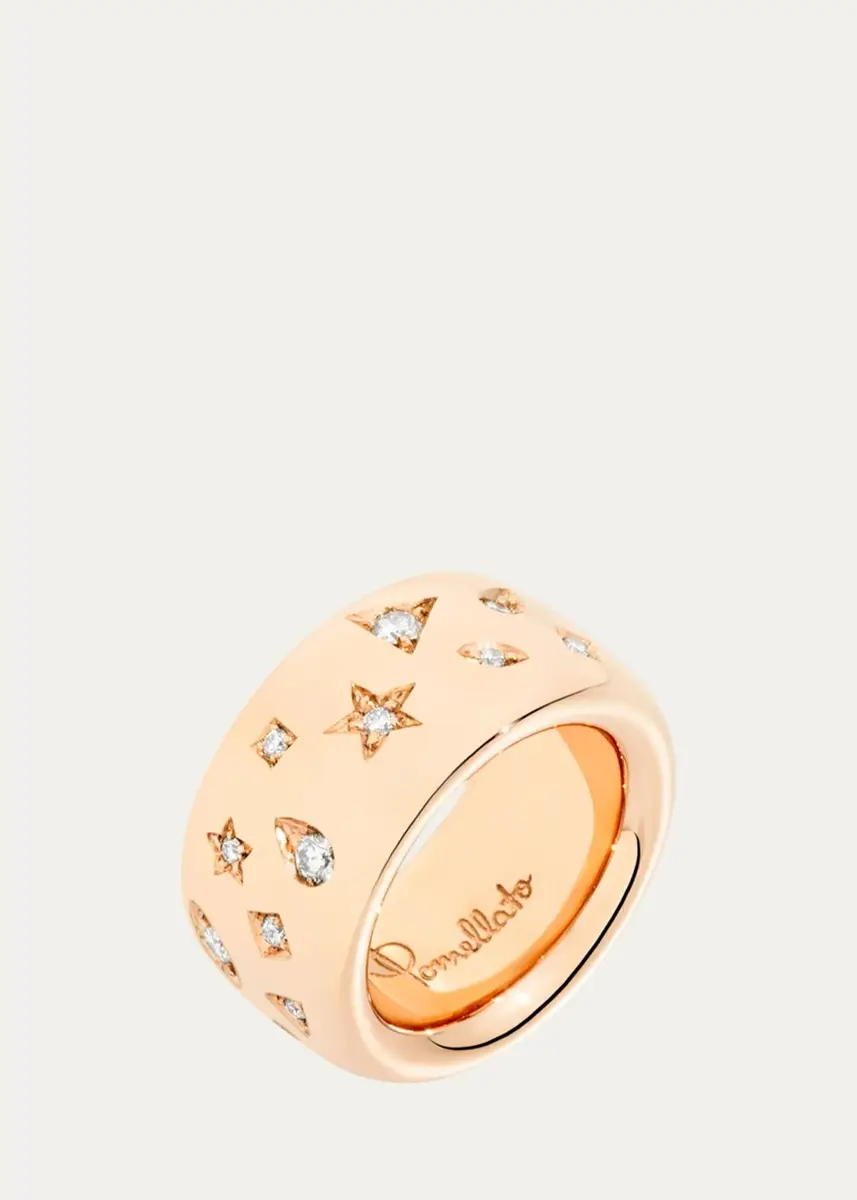 Pomellato Iconica Maxi 18K Rose Gold Multi-Diamond Ring | Thumbnail 2