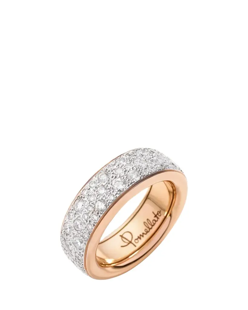 Pomellato 18K Iconica Slim Ring with Diamonds