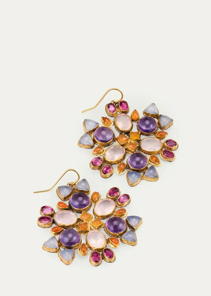 JUDY GEIB 18K Large Kaleidoscope Statement Earrings | Thumbnail 3