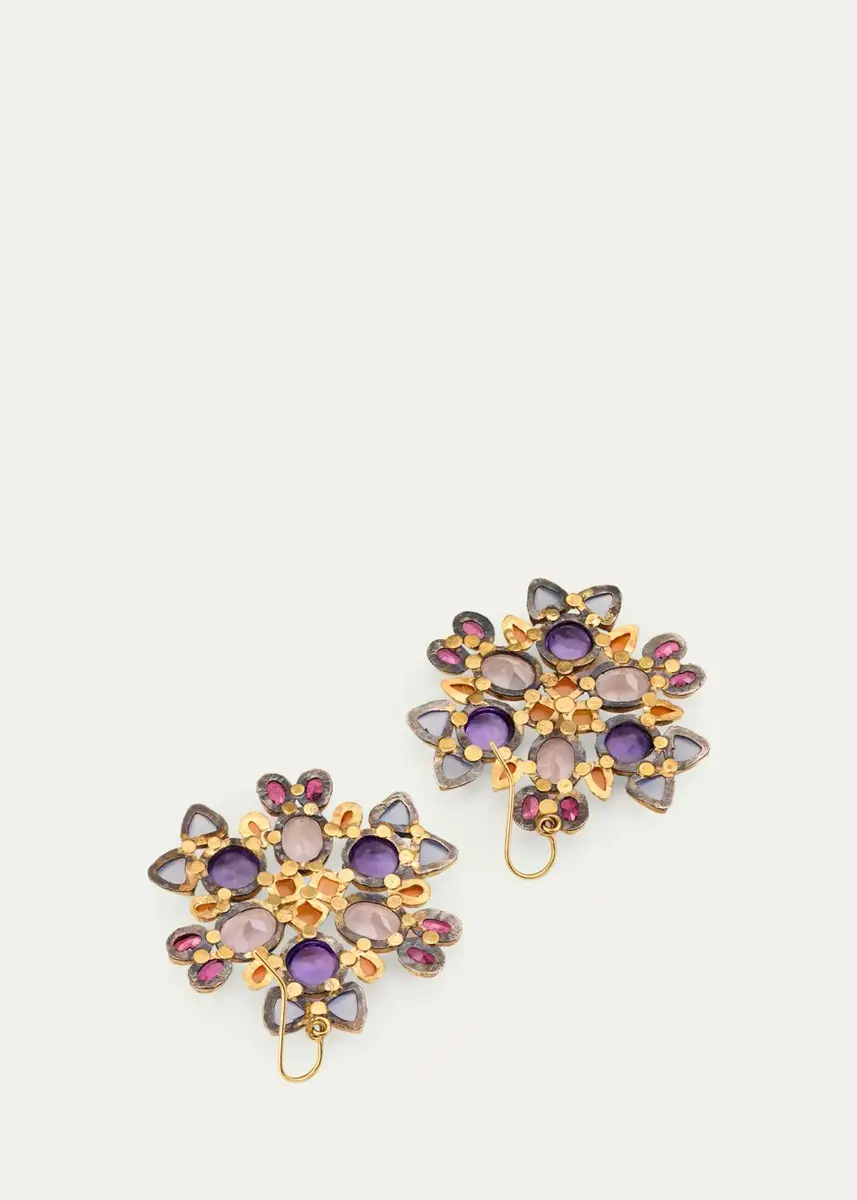 JUDY GEIB 18K Large Kaleidoscope Statement Earrings | Thumbnail 4