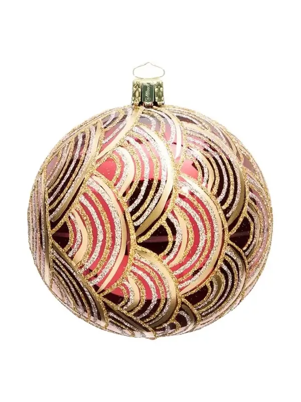 Bergdorf Goodman Art Deco Glitter Ball Ornament