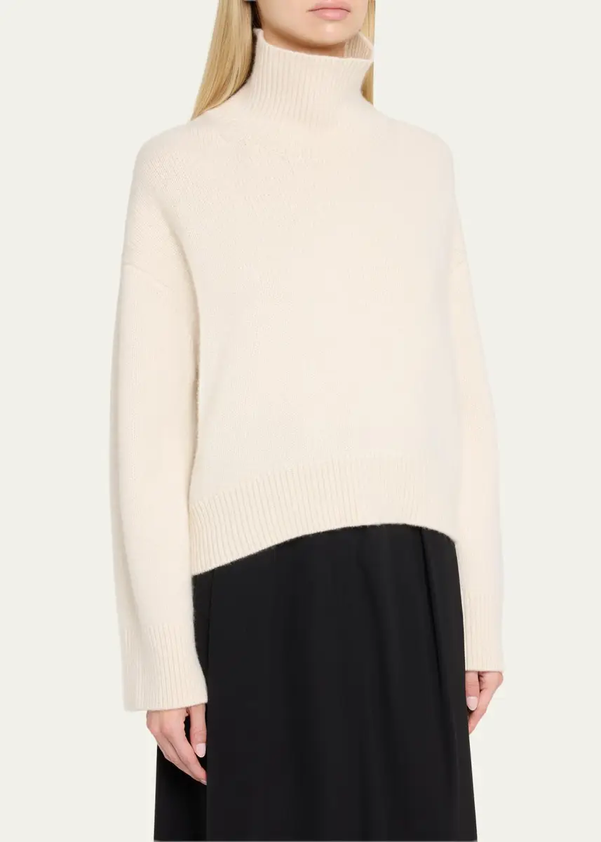 Loulou de Saison Jonah 01 Cashmere Turtleneck Sweater | Thumbnail 4 Loulou de Saison Jonah 01 Cashmere Turtleneck Sweater | Thumbnail 4