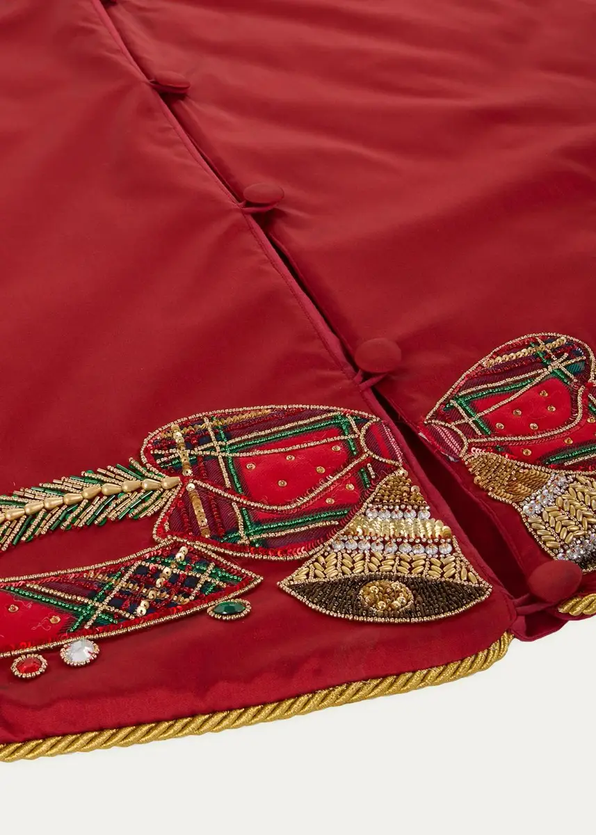 Kim Seybert Holiday Bells Tree Skirt | Thumbnail 2 Kim Seybert Holiday Bells Tree Skirt | Thumbnail 2