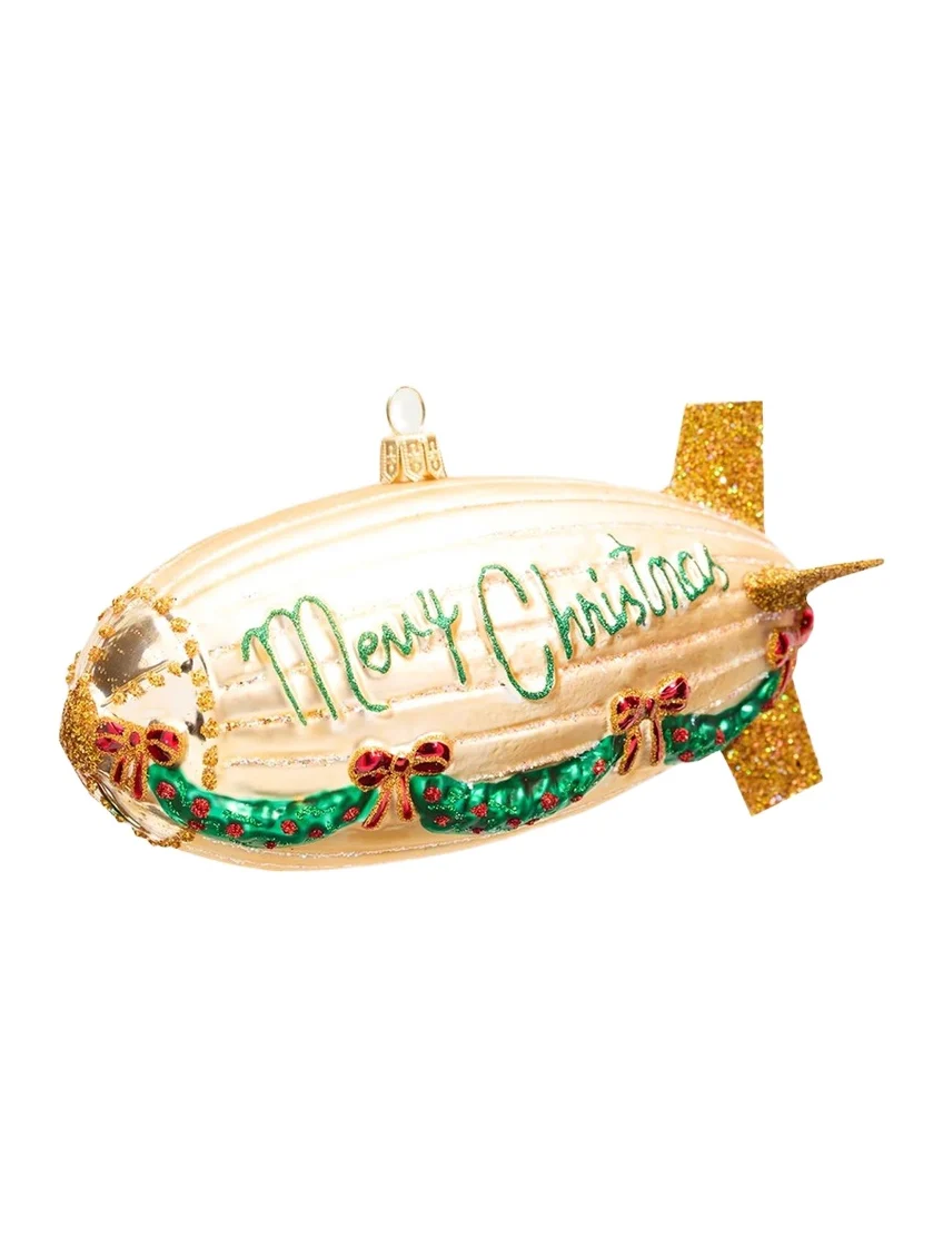 Hanco Blimp Christmas Ornament