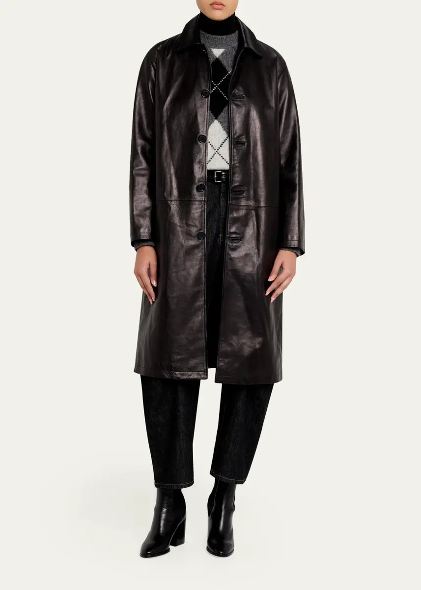Nili Lotan Abel Leather Coat | Thumbnail 2 Nili Lotan Abel Leather Coat | Thumbnail 2