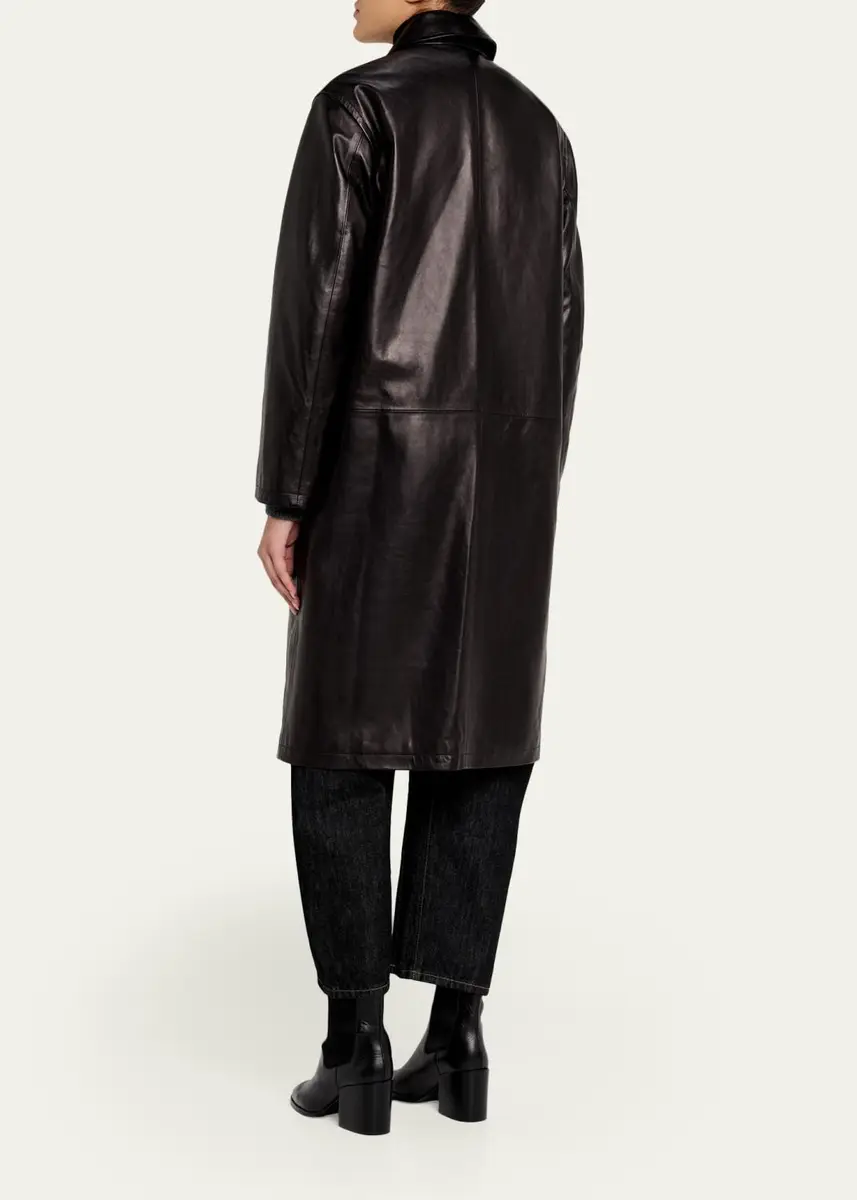 Nili Lotan Abel Leather Coat | Thumbnail 3 Nili Lotan Abel Leather Coat | Thumbnail 3