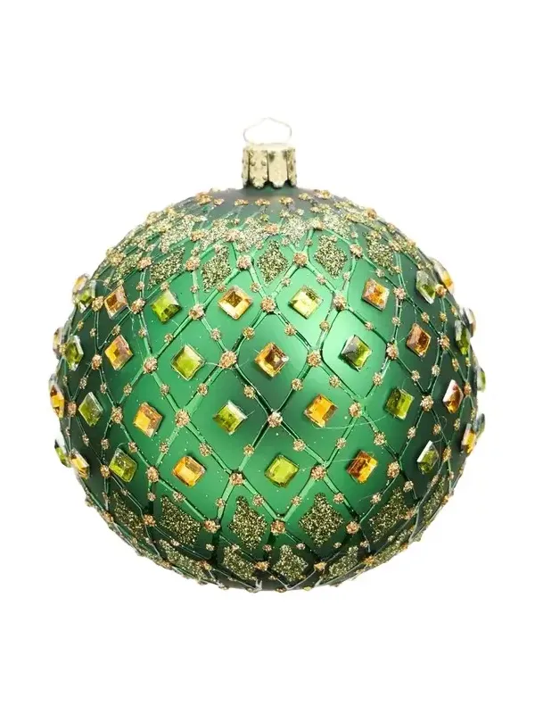 Bergdorf Goodman Rhinestone-Embellished Glass Ornament
