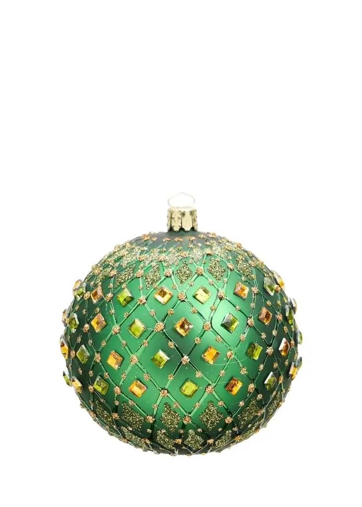 Bergdorf Goodman Rhinestone-Embellished Glass Ornament