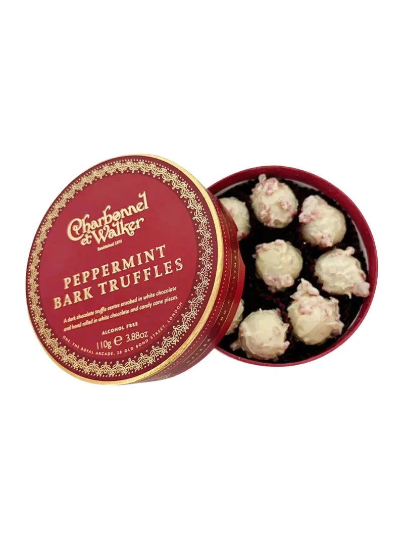 Charbonnel Et Walker Pepppermint Bark Truffles, 3.88 oz.