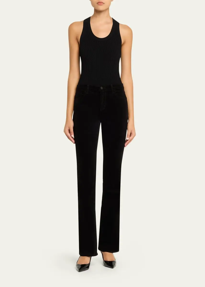 L'Agence Stevie High-Rise Straight Jeans | Thumbnail 2 L'Agence Stevie High-Rise Straight Jeans | Thumbnail 2