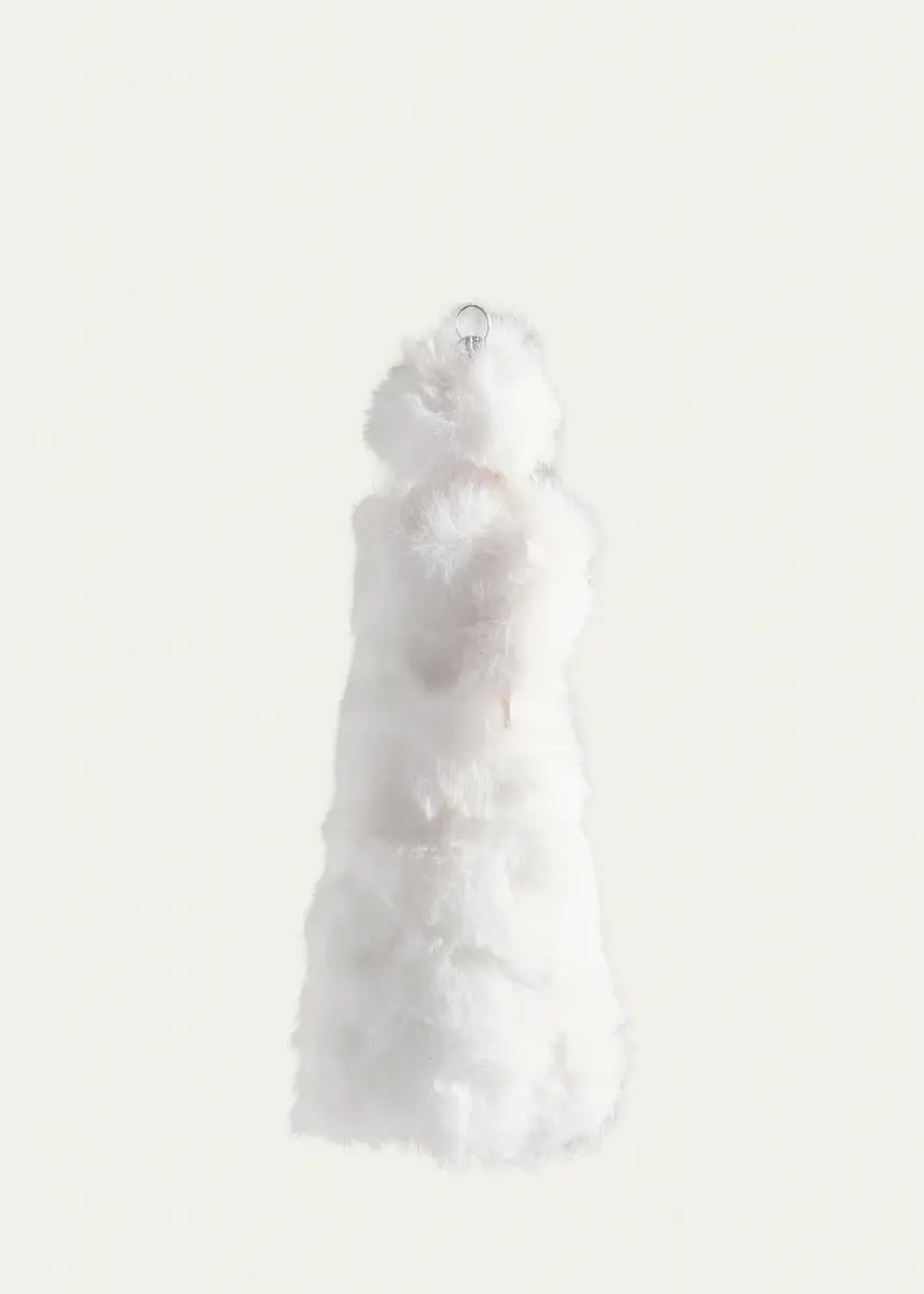 De Carlini Fashionista in Faux Fur Christmas Ornament | Thumbnail 2
