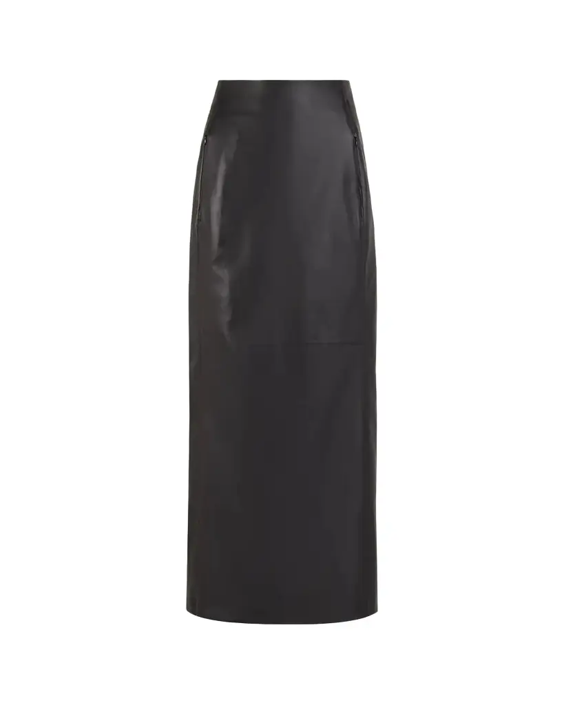 Alaïa Soft Lambskin Leather Maxi Pencil Skirt