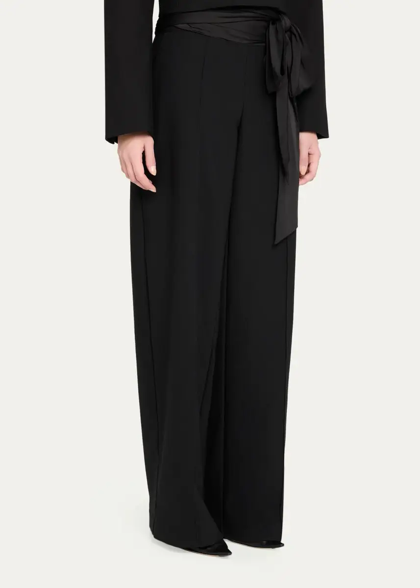 Cinq à Sept Romilly Cummerbund Wide-Leg Trousers | Thumbnail 4