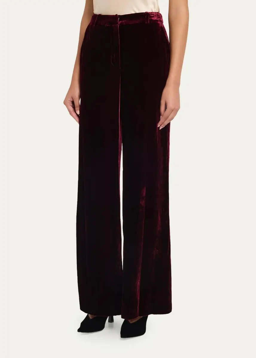 L'Agence Pilar Velvet Wide-Leg Pants | Thumbnail 8 L'Agence Pilar Velvet Wide-Leg Pants | Thumbnail 8