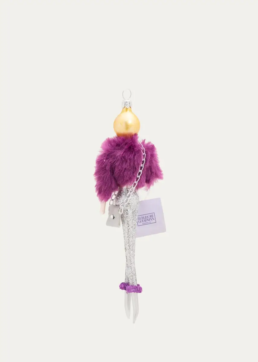 De Carlini Bergdorf Goodman Shopper Glass Ornament | Thumbnail 2 De Carlini Bergdorf Goodman Shopper Glass Ornament | Thumbnail 2