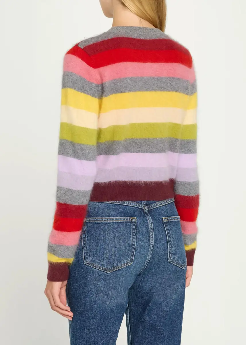 Cinq à Sept Cyndi Multicolor Striped Cardigan | Thumbnail 3