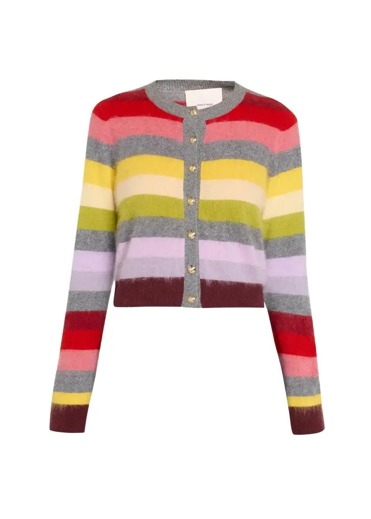 Cyndi Multicolor Striped Cardigan Cyndi Multicolor Striped Cardigan