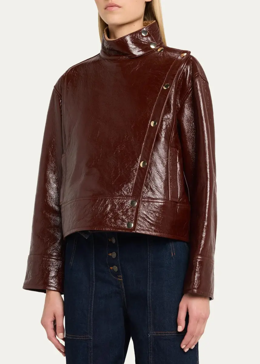 Ulla Johnson Honora Patent Leather Jacket | Thumbnail 4