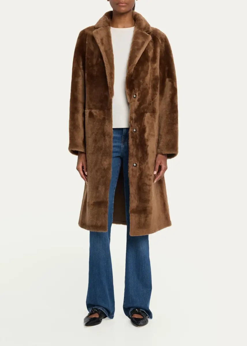 Yves Salomon Shearling Reversible Coat | Thumbnail 2