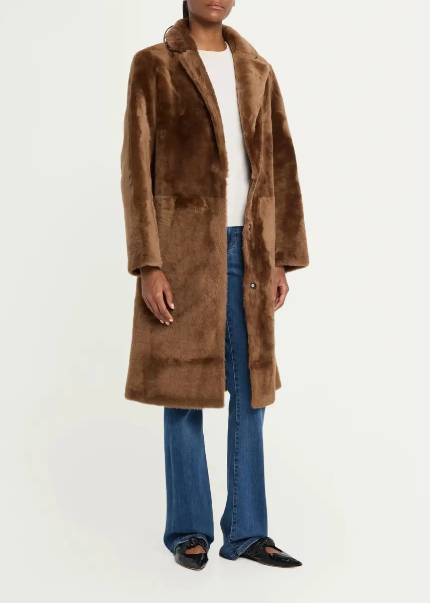 Yves Salomon Shearling Reversible Coat | Thumbnail 4