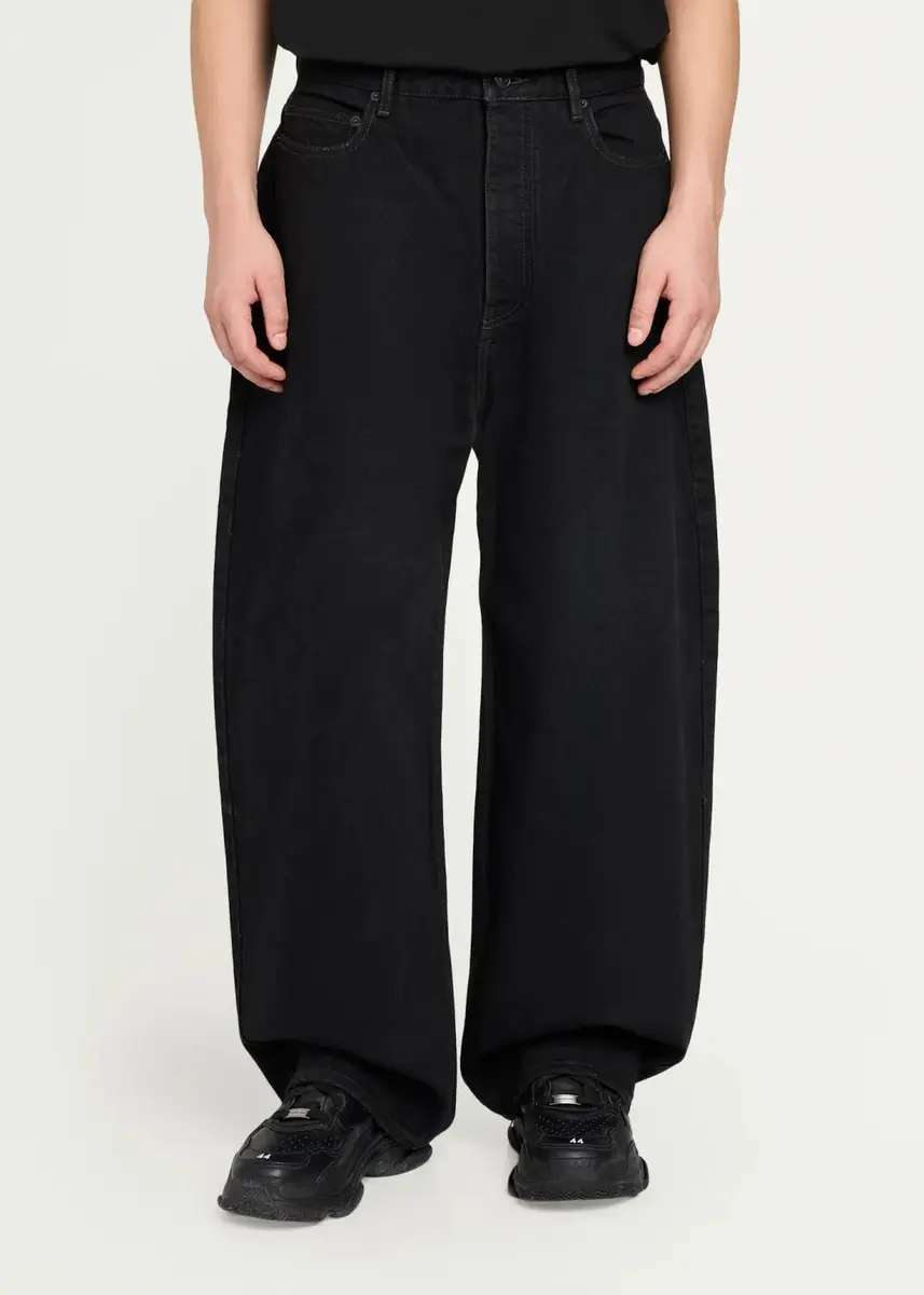 Balenciaga Men's Relaxed Curved Jeans | Thumbnail 4