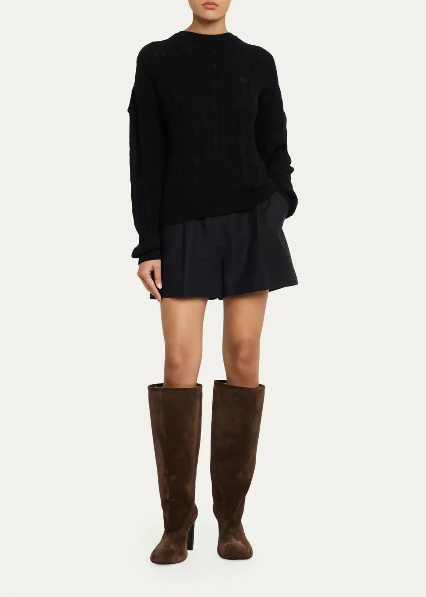 Balenciaga 100mm Fargo Suede Knee-High Boots | Thumbnail 3 Balenciaga 100mm Fargo Suede Knee-High Boots | Thumbnail 3