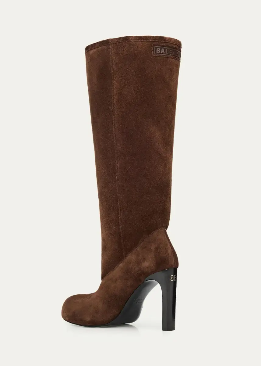 Balenciaga 100mm Fargo Suede Knee-High Boots | Thumbnail 4 Balenciaga 100mm Fargo Suede Knee-High Boots | Thumbnail 4