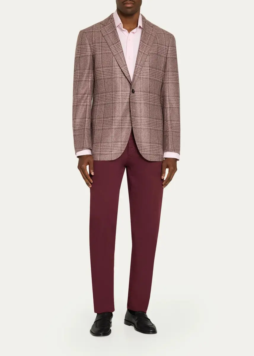 Cesare Attolini Men's Cashmere Plaid Sport Coat | Thumbnail 2 Cesare Attolini Men's Cashmere Plaid Sport Coat | Thumbnail 2