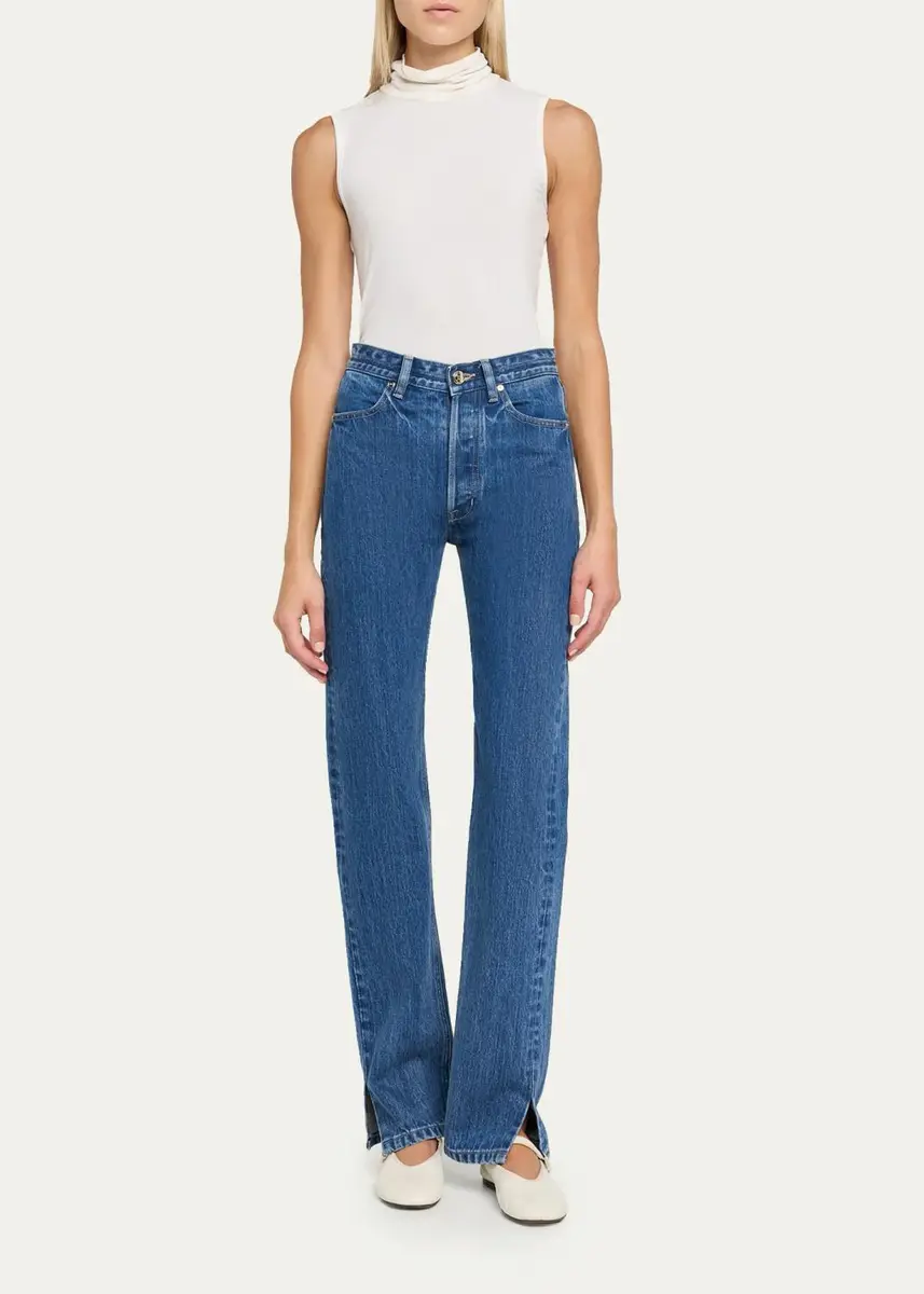 RÙADH Agnes Split Hem Slim-Leg Jeans | Thumbnail 2 RÙADH Agnes Split Hem Slim-Leg Jeans | Thumbnail 2