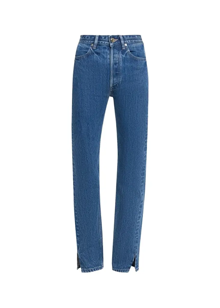 RÙADH Agnes Split Hem Slim-Leg Jeans