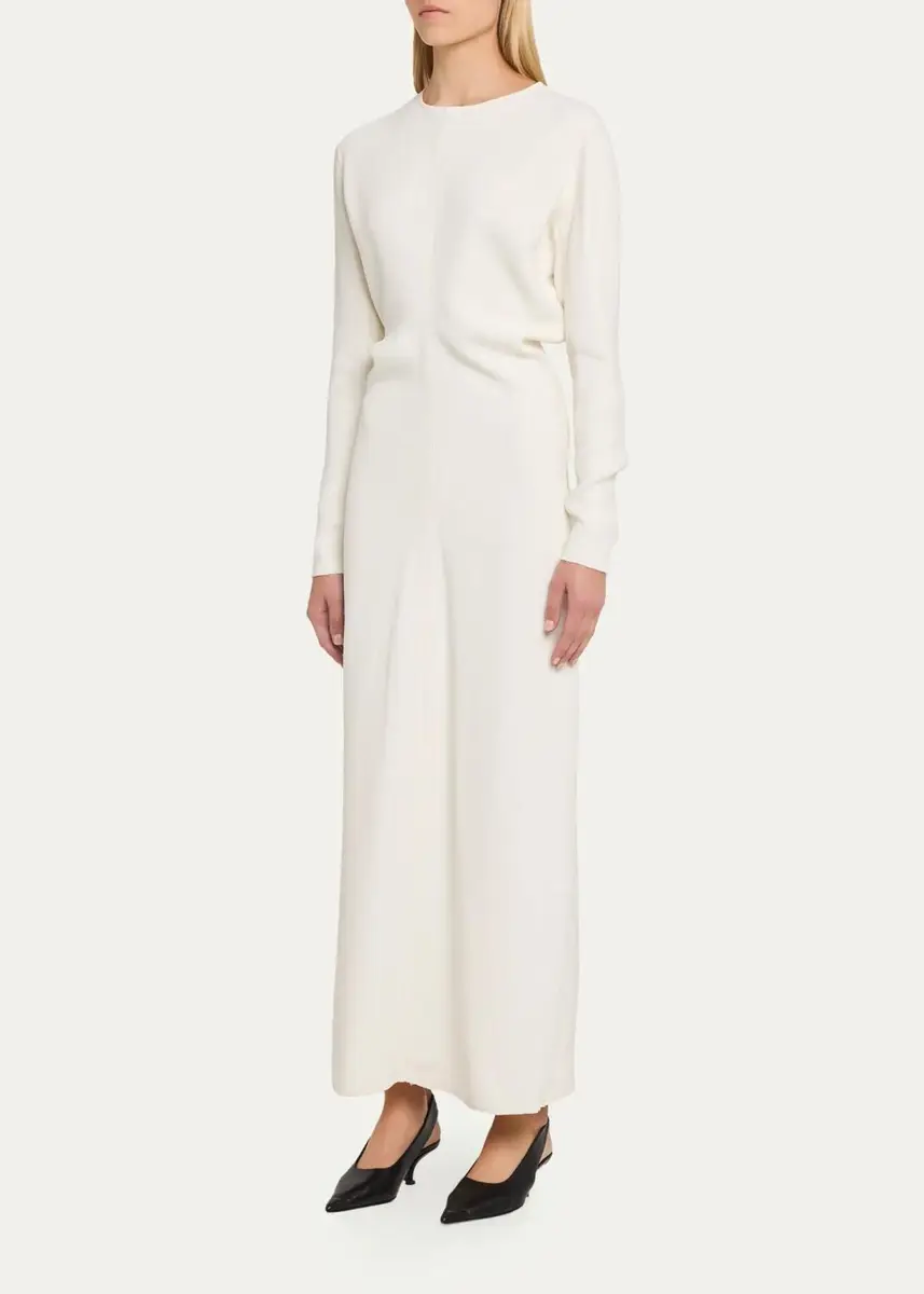 TOTEME Long-Sleeve Slouchy Maxi Dress | Thumbnail 4 TOTEME Long-Sleeve Slouchy Maxi Dress | Thumbnail 4