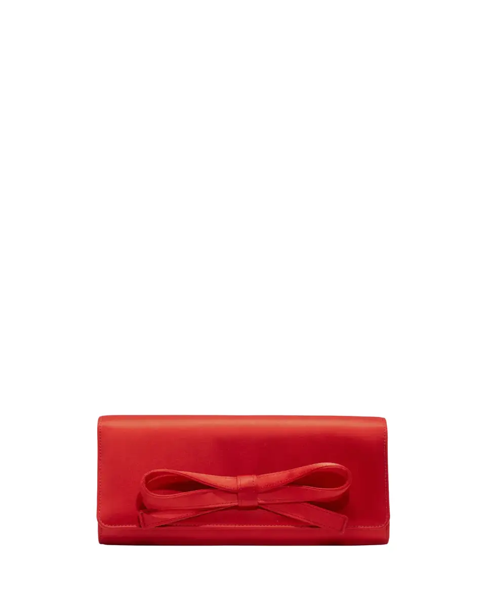 Carolina Herrera Margaret Bow-Front Satin Clutch Bag | Thumbnail 2 Carolina Herrera Margaret Bow-Front Satin Clutch Bag | Thumbnail 2
