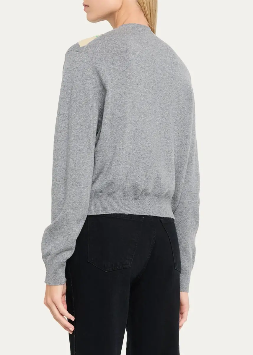 RÙADH The Academy Argyle Cashmere Crewneck Sweater | Thumbnail 3