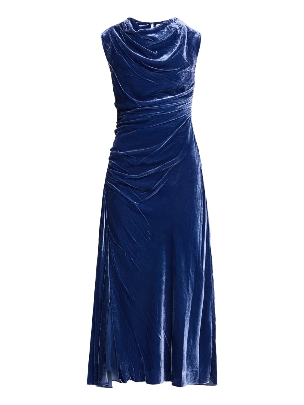 Burke Draped Velvet Midi Dress Burke Draped Velvet Midi Dress