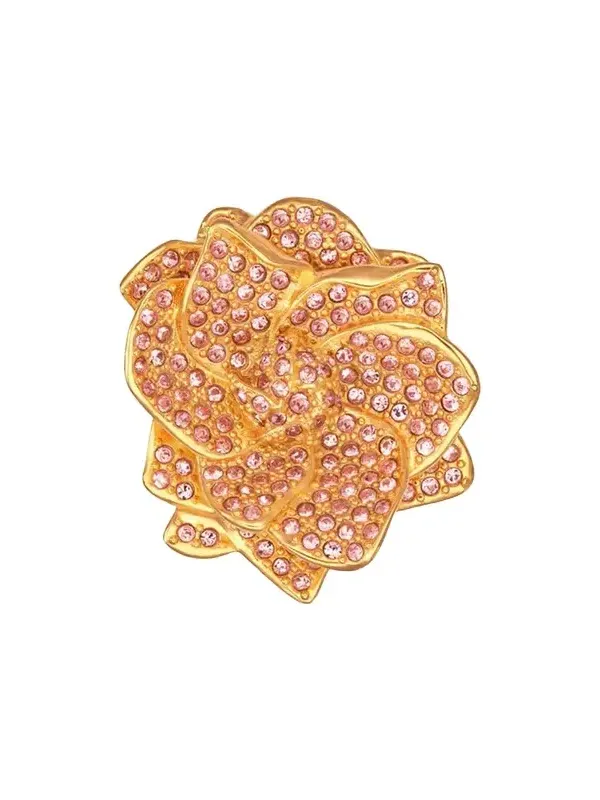 Crystal Pave Gardenia Ring Crystal Pave Gardenia Ring