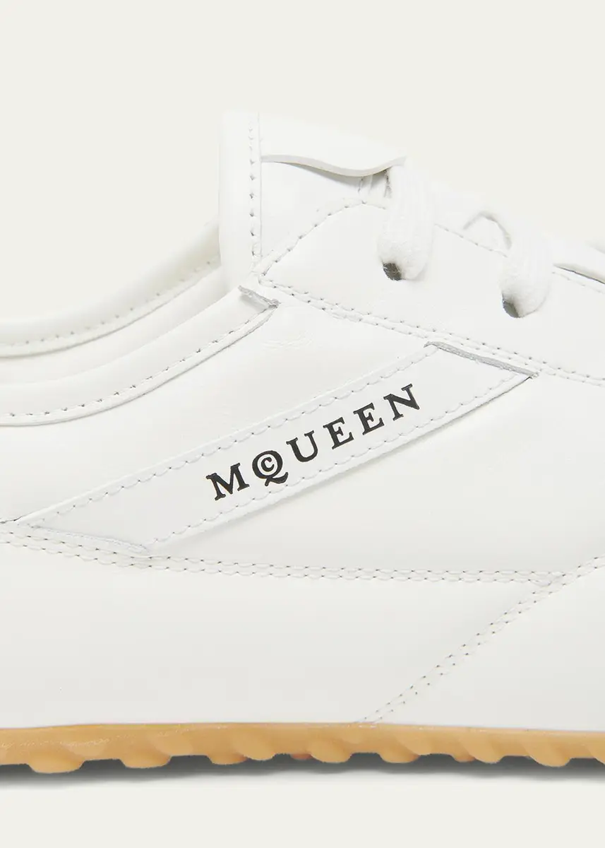 Alexander McQueen Boxe Leather Low-Top Sneakers | Thumbnail 3 Alexander McQueen Boxe Leather Low-Top Sneakers | Thumbnail 3