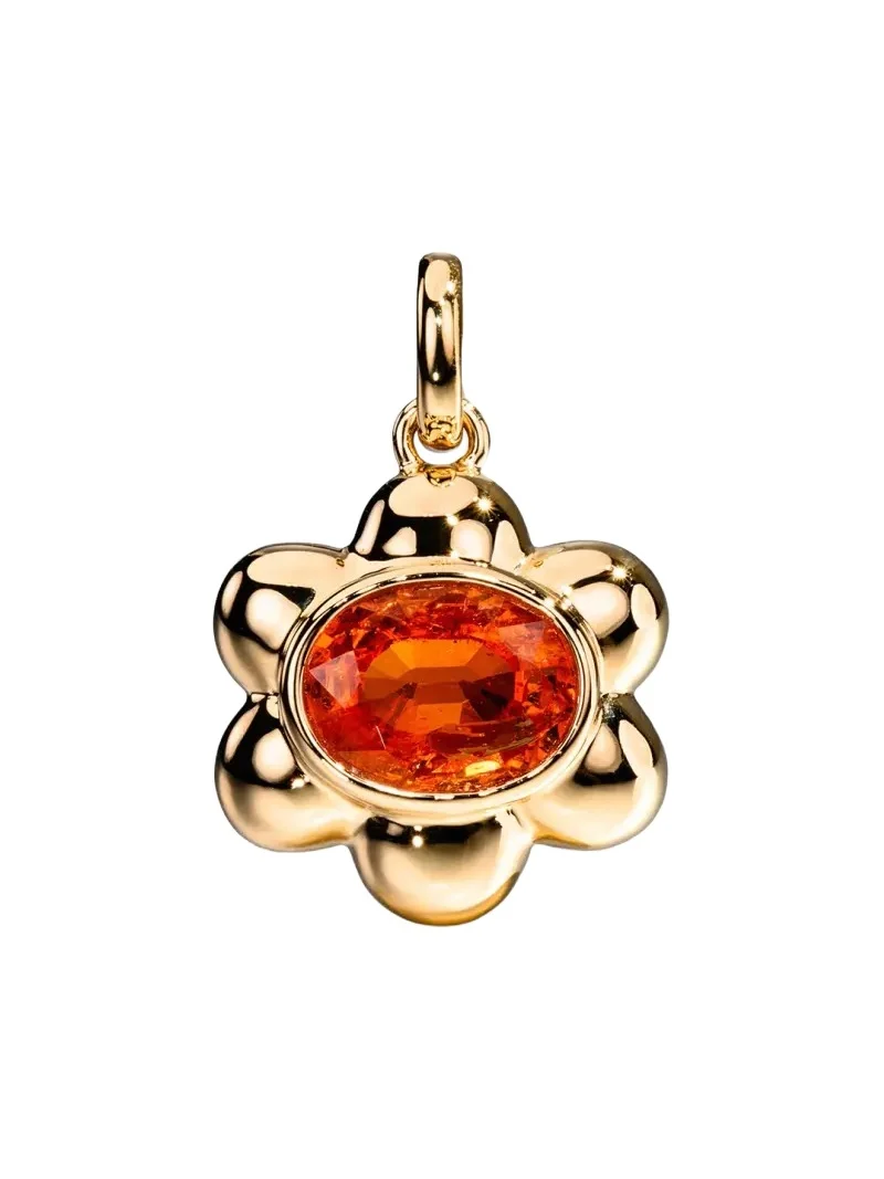 18K Yellow Gold & Garnet Pendant