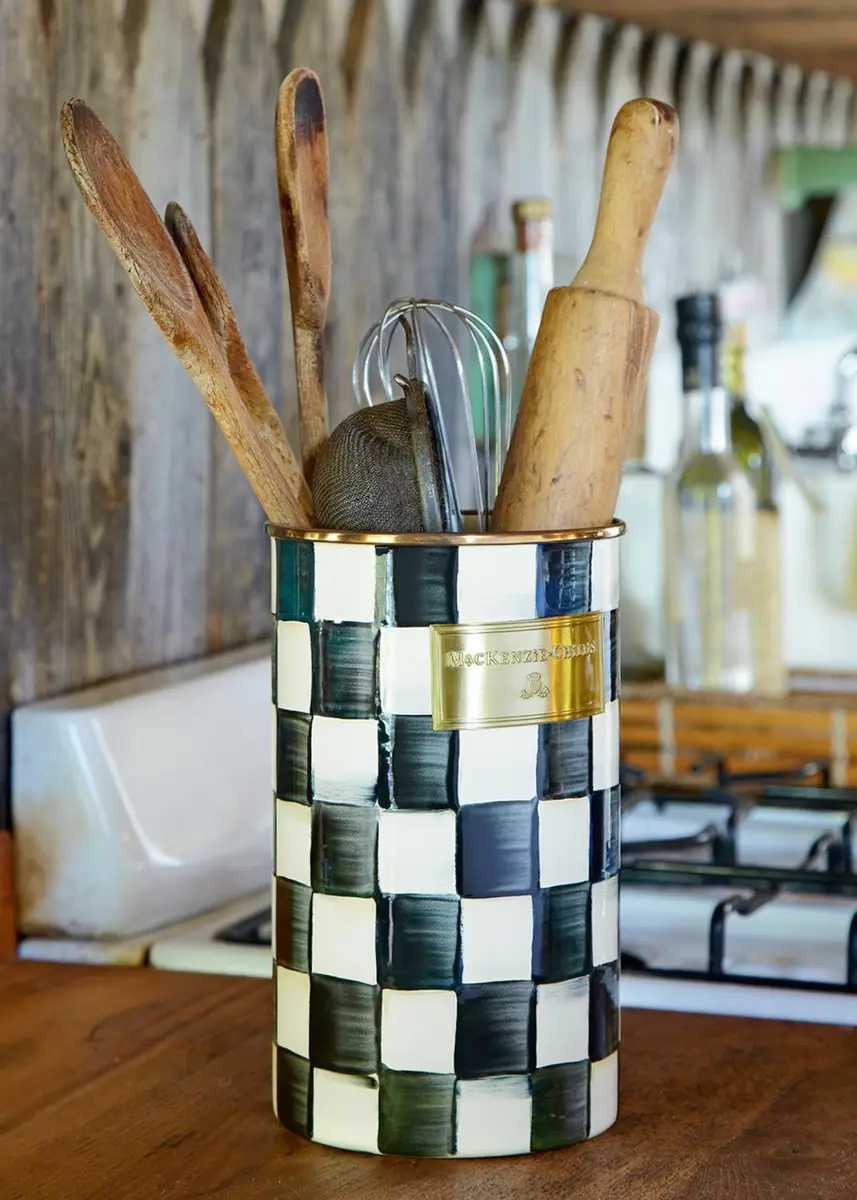 MacKenzie-Childs Courtly Check Utensil Holder | Thumbnail 2