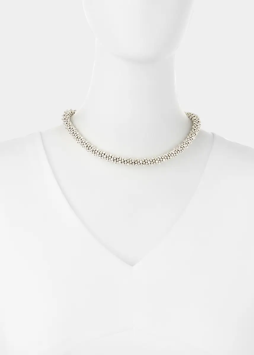 Meredith Frederick Irina Faceted Sterling Silver Bead Necklace | Thumbnail 2 Meredith Frederick Irina Faceted Sterling Silver Bead Necklace | Thumbnail 2