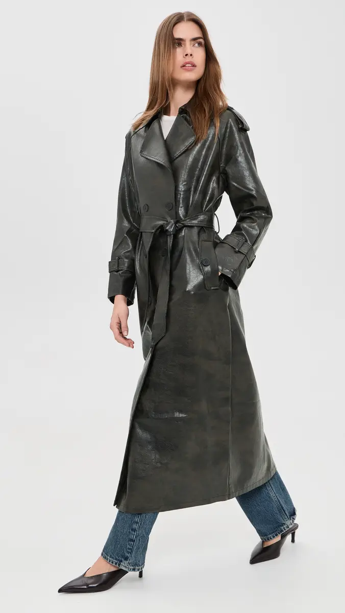 LIONESS Off Duty Faux Leather Coat | Thumbnail 2