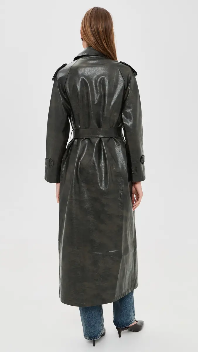 LIONESS Off Duty Faux Leather Coat | Thumbnail 3