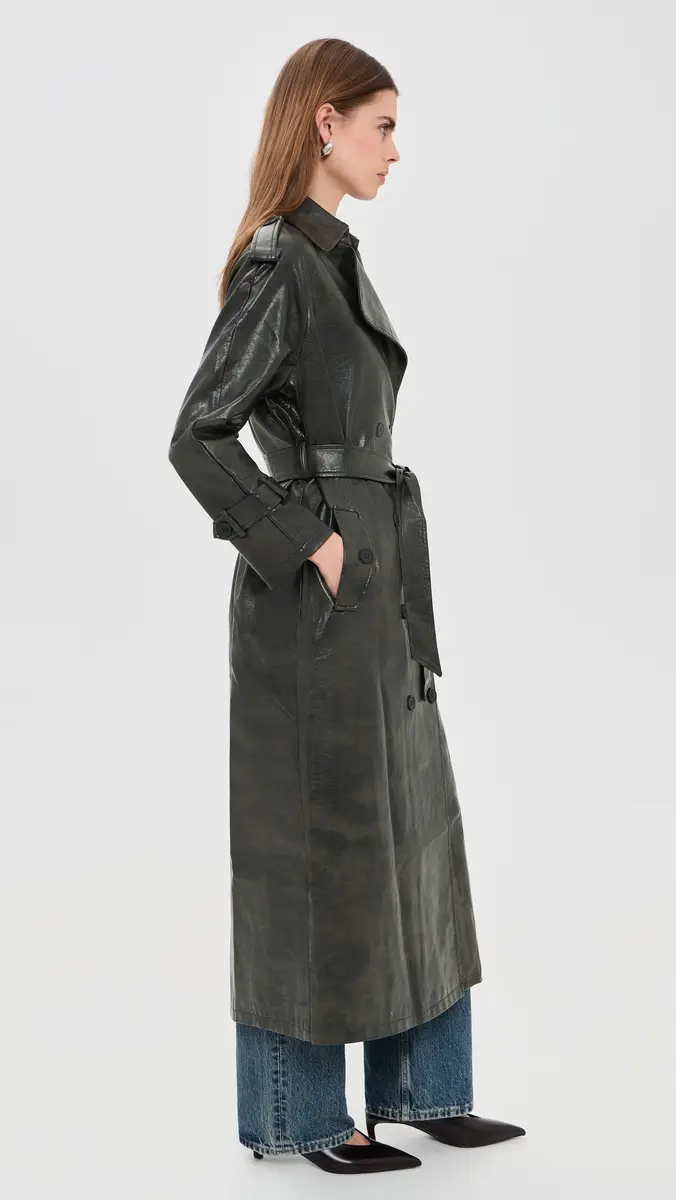 LIONESS Off Duty Faux Leather Coat | Thumbnail 4