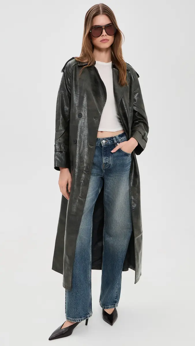 LIONESS Off Duty Faux Leather Coat | Thumbnail 5