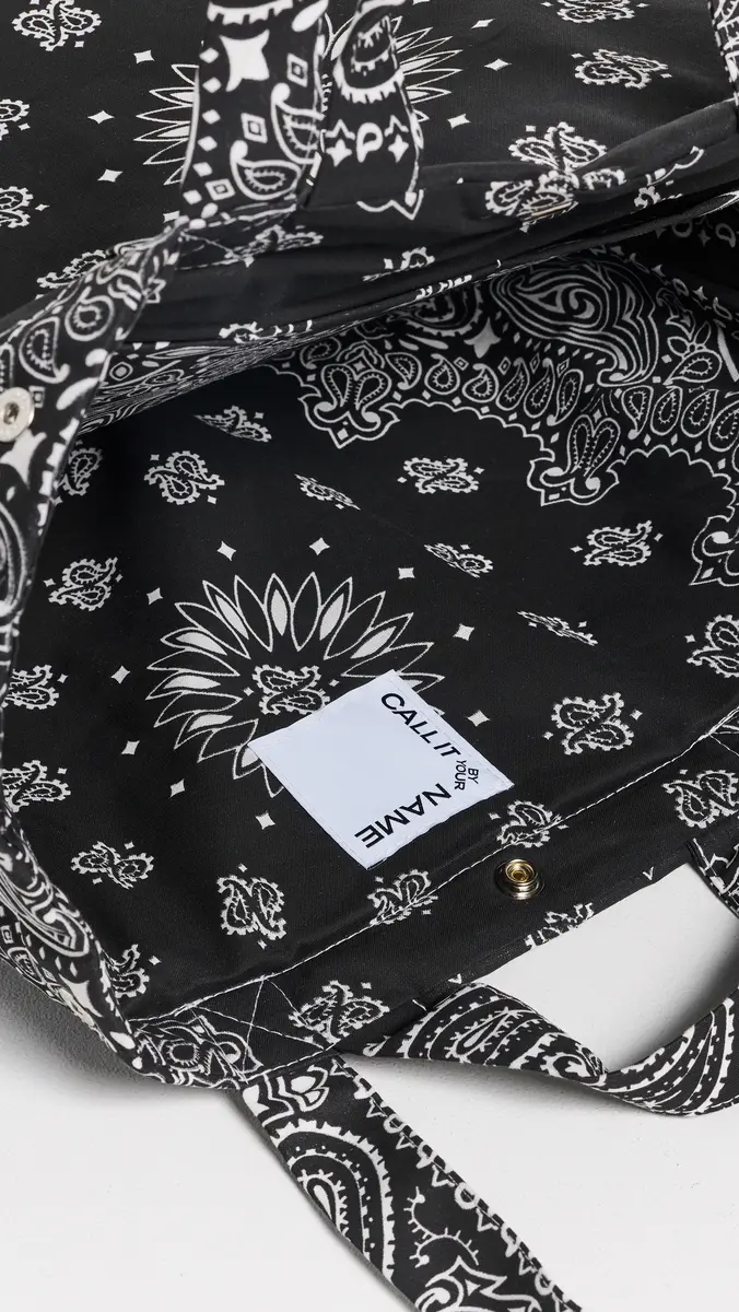 CALL IT BY YOUR NAME Cotton Bandana Tote | Thumbnail 6