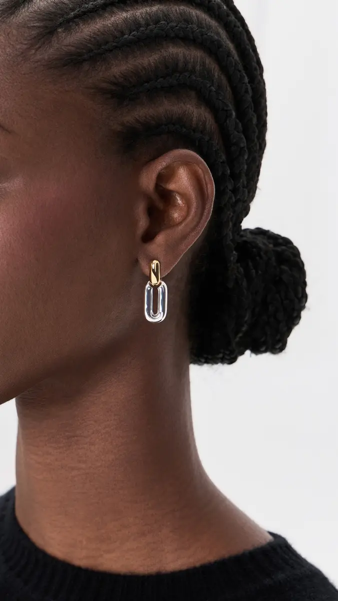 Jenny Bird Puffy Detachable Link Earrings | Thumbnail 3