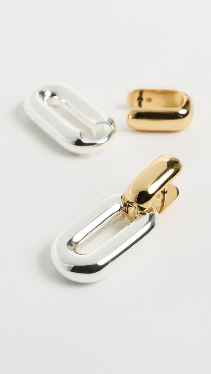 Jenny Bird Puffy Detachable Link Earrings | Thumbnail 4